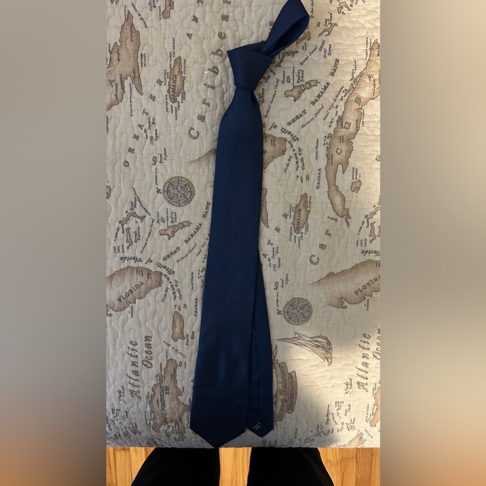 Solid blue tie- no tags